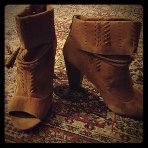 Bamboo Open-toed Bootie